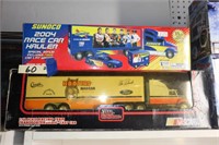 Toy Semis- '04 Sunoco Car Hauler & Hooters