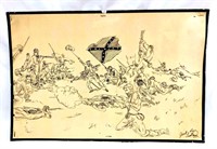 Original Signed Drawing Done By Former U.S Army Co