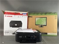Dell LED Monitor & Canon Pixma Printer