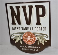 Nitro Vanilla Porter NVP Metal Brewery Sign