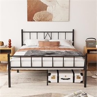 14In Full Size Bed Frame Metal Platform