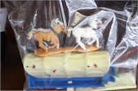 Bag w/Britain's Covered Wagon w/4 Horses