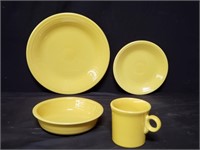 Single set of Fiesta dishes - color Sunflower