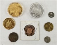Liberia Coin, Large Buffalo Nickel Repro & More