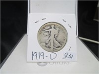 Walking Liberty Half Dollar 1919-D