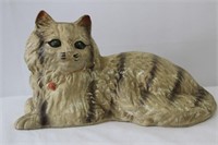 Vintage Ceramic Cat w/ Red Bow