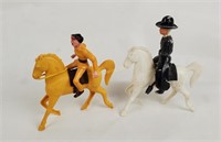 Vintage Horseback Cowboy & Tonto Figures
