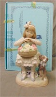 Lladro Figurine. Girl with Flowers