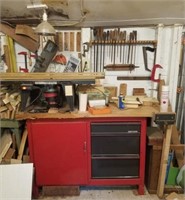 Contents of Inside Room in Shed: Craftsman Table