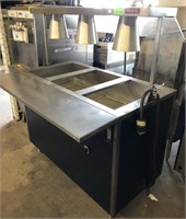 MKE Three Compartment Steam Table on Wheels