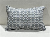 Newport Shifting Shapes Pattern Lumbar Blue Pillow