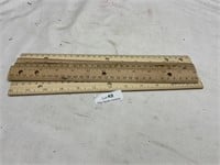 Lot of Wooden Rulers