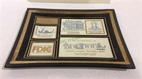 Vintage advertising glass tray for Fairfax County