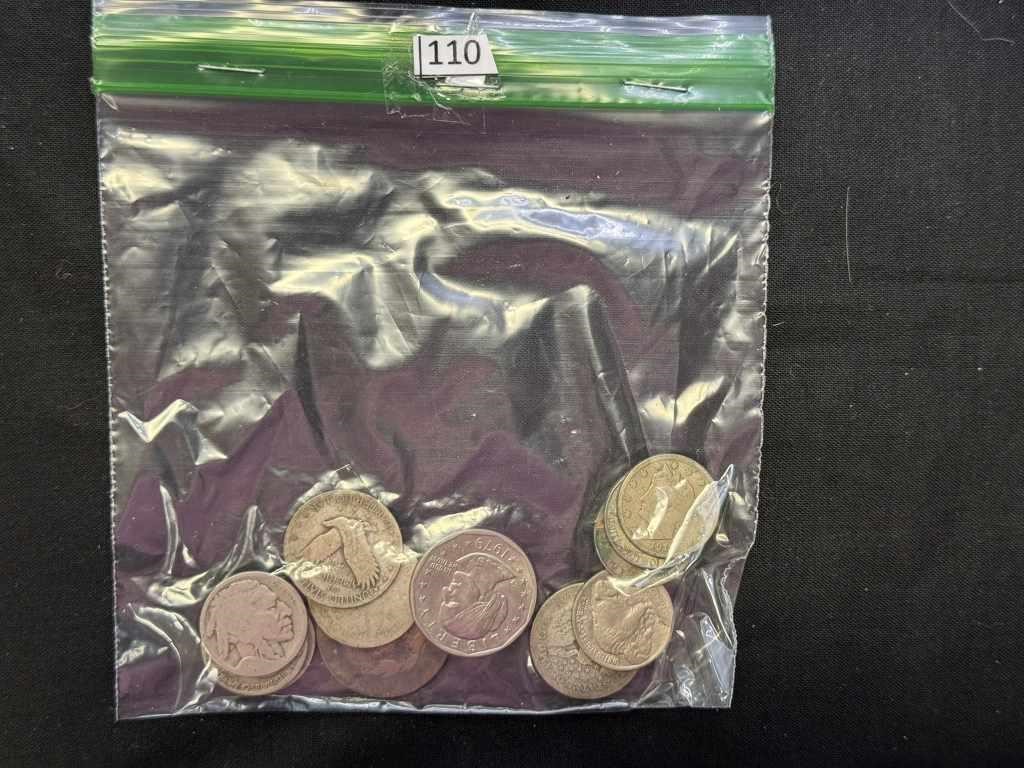 (13) One Goodie Bag Mix Coins
