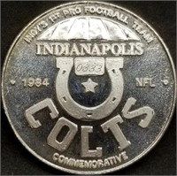 1 Troy Oz .999 Silver Round - 1984 Indianapolis
