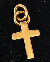 10K  Baby Mini Cross 0.06G Pendant