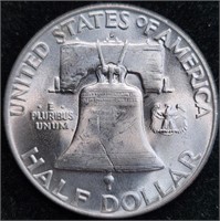 1950-D Franklin Half Dollar - BU & FBL Franklin