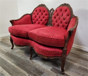 Vintage French love seat