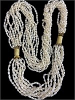 Multi-Strand Pearl Necklace