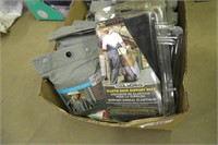 Lot rain ponchos and back support belts