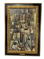 Panel Picasso framed art print the Aficionado