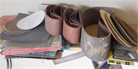 Large Lot Of Sandpaper Discs And Belts