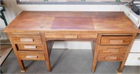 Solid Wood Desk  No Back Legs