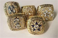 5 Dallas Cowboys Commemorative Super Bowl Rings