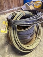 Partial spool of coded, steel cable, separate