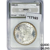 1884-O Morgan Silver Dollar NGS MS67