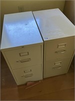 Lot of 2 - 2-Drawer File Cabinets