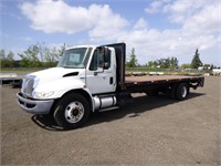 2012 International 4300 26' S/A Flatbed Truck