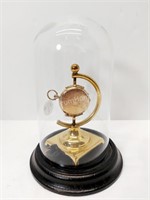 ANTIQUE GLASS DOMED POCKET WATCH