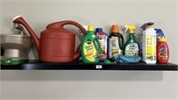 Selection of gardening chemicals.