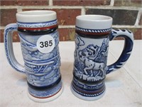 2 Avon Beer Steins