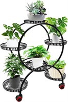 Pland Stands 6 Potted Plant Stand 32" Black