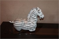 Sitting Zebra Figurine
