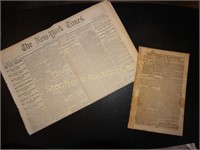 1813 Baltimore weekly register & 1861 NY Times