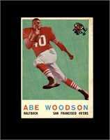 1959 Topps #102 Abe Woodson VG to VG-EX+