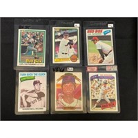 (6) Vintage Carl Yastrzemski Cards