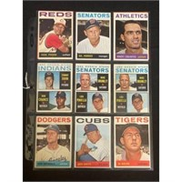 (11) 1964 Topps Baseball Stars/hof/rookies