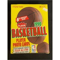 1990-91 Fleer Basketball Full Wax Box