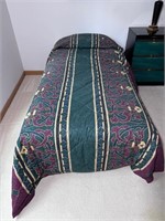 Twin Bed As Shown w/ Comforter