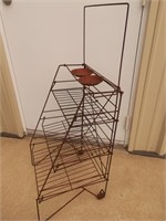 Red Collapsible Wire Display Rack