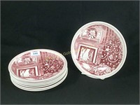 Lot of Eight Wedgwood 9 Inch Christmas Eve Plates