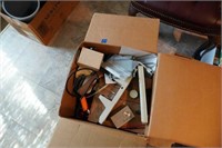assorted box of electronics