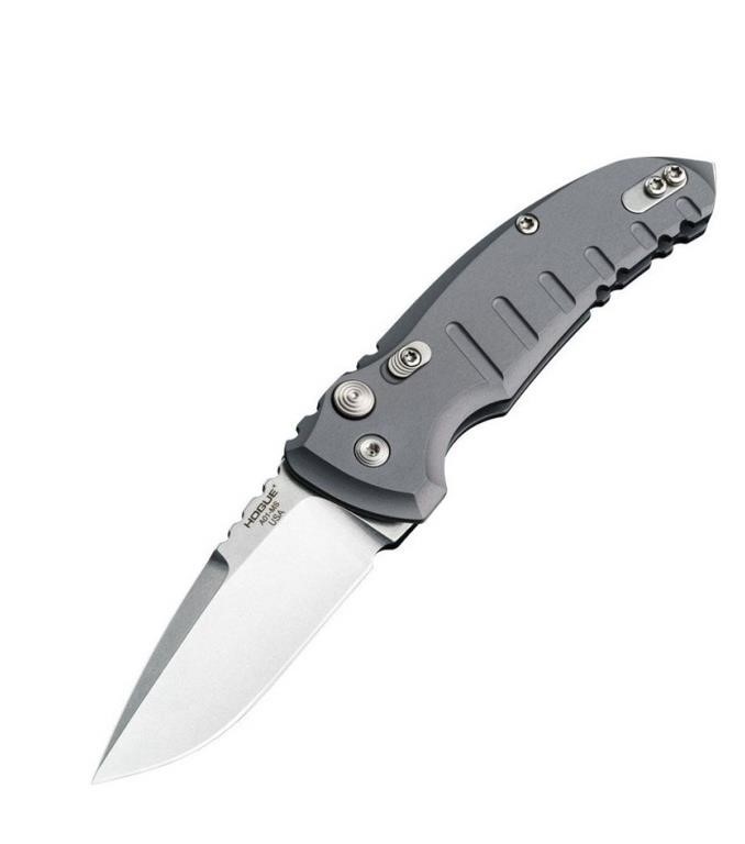 Hogue Drop Point Matte Gray 2.75" A01 Microswitch