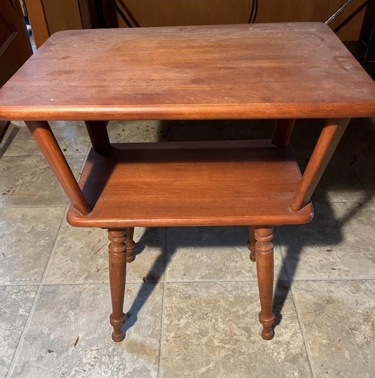 Mid-Century Maple End Table