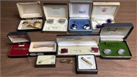 MENS CUFFLINKS AND TIE CLIPS