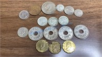 COINS - FOREIGN SIXPENCE AND MORE